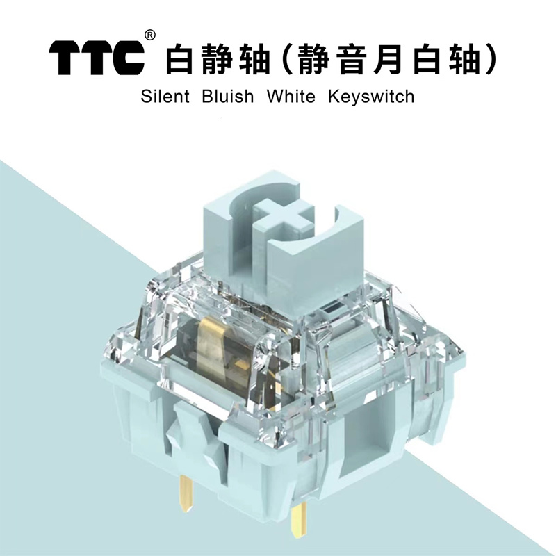 Silent Switch Mechanical Keyboard - TTC Mavimsi Beyaz Anahtarı Mekanik Klavye