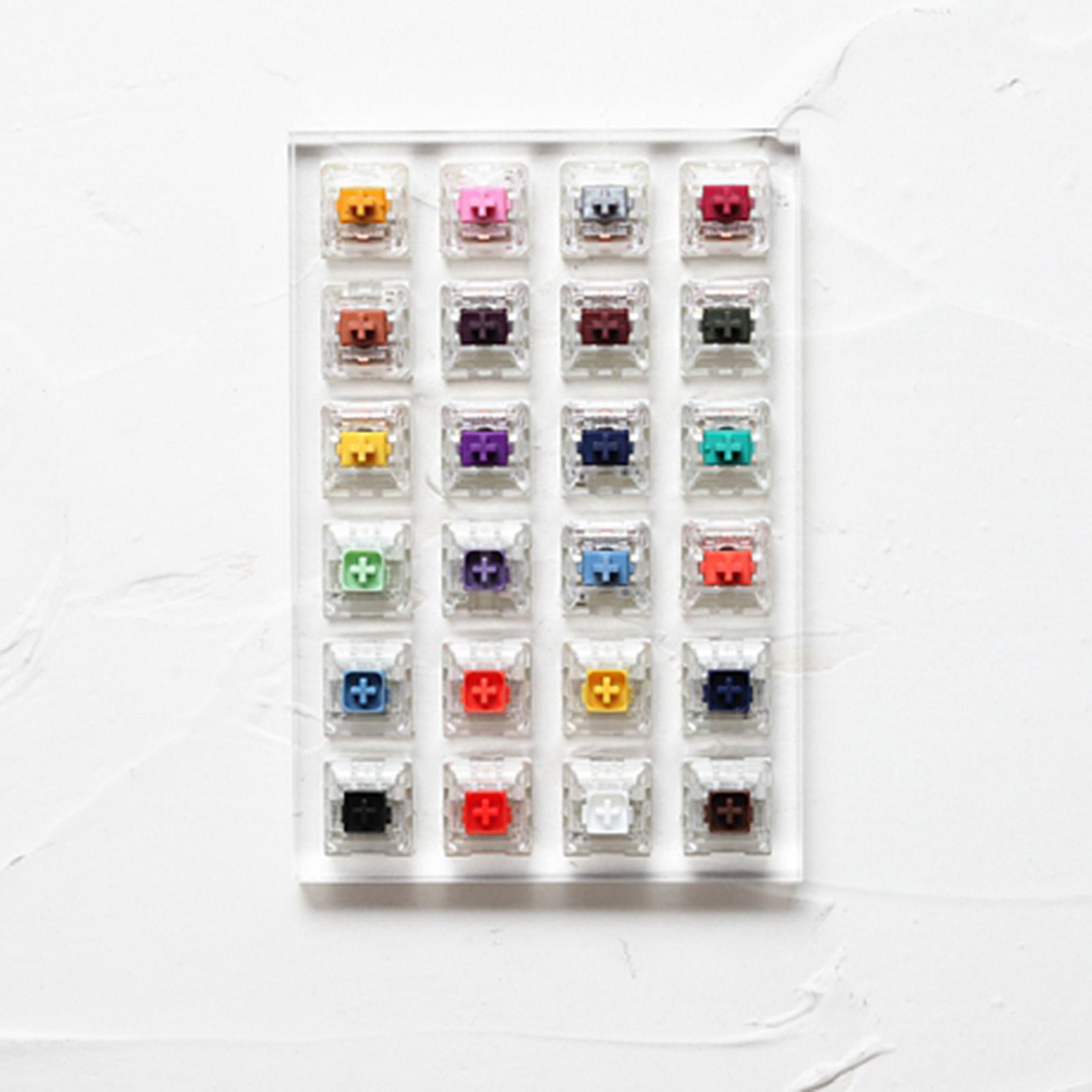 Switch Tester Mechanical 24 Keys - Akrilik Pro 24 Tuşlu Şeffaf Anahtar
