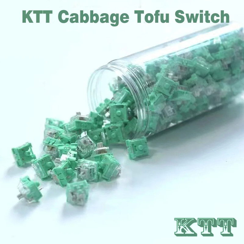 Keyboard Switch Lubed Linear 45G - KTT Beyaz yeşim ve jadeit Anahtarı