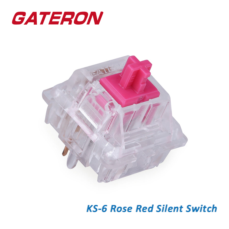 Hot Swap Keyboard Switch 5 Pin - GATERON KS-6 gül kırmızı Aliaz sessiz