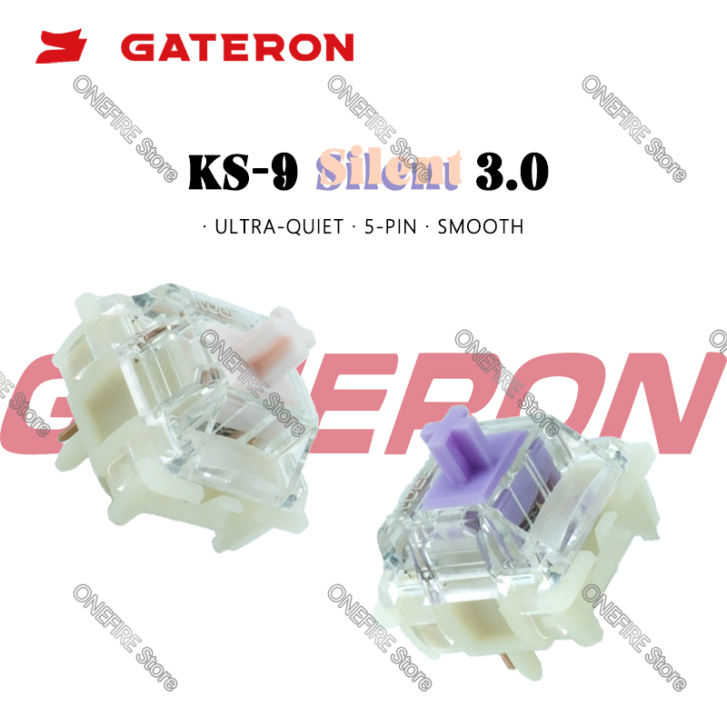 Gateron Switch Linear Tactile - GATERON KS-9 Sessiz 3.0 Anahtarı Çift