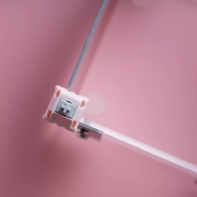 Pembe Renkli, Sisli Ada Temalı - Keyboard Switch Lubed Linear 45G incelemesi ve fiyatı