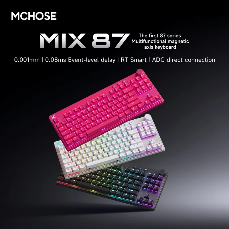 MCHOSE Mix87 Hall Etkisi Manye - Hall Effect Magnetic Switch Keyboard incelemesi ve fiyatı