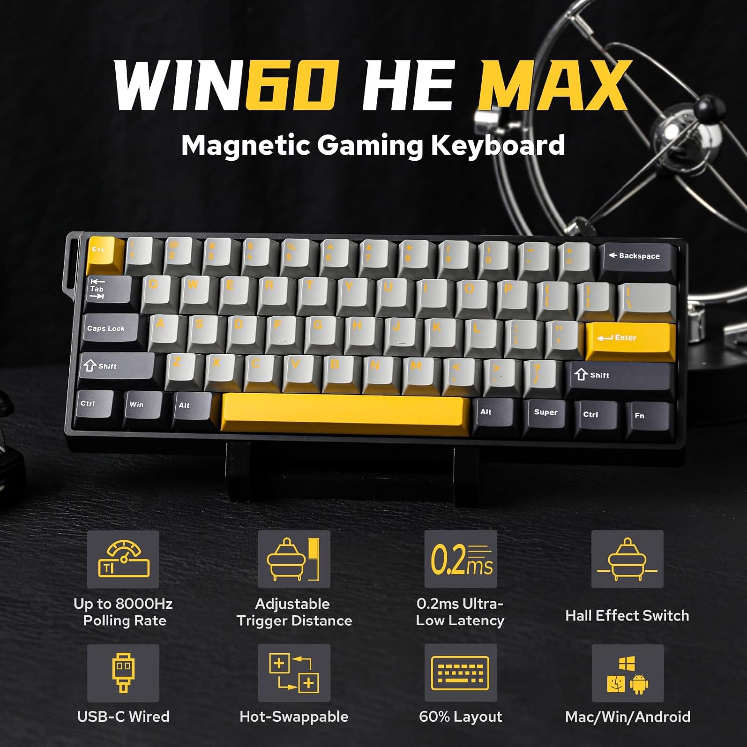 AULA WIN60 HE %60 Max Pro Many - Hall Effect Magnetic Switch Keyboard incelemesi ve fiyatı