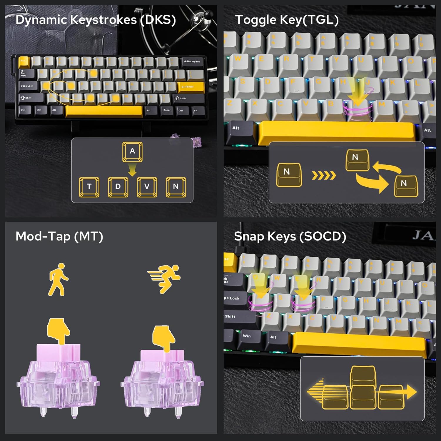 AULA WIN60 HE %60 Max Pro Many - Hall Effect Magnetic Switch Keyboard incelemesi ve fiyatı