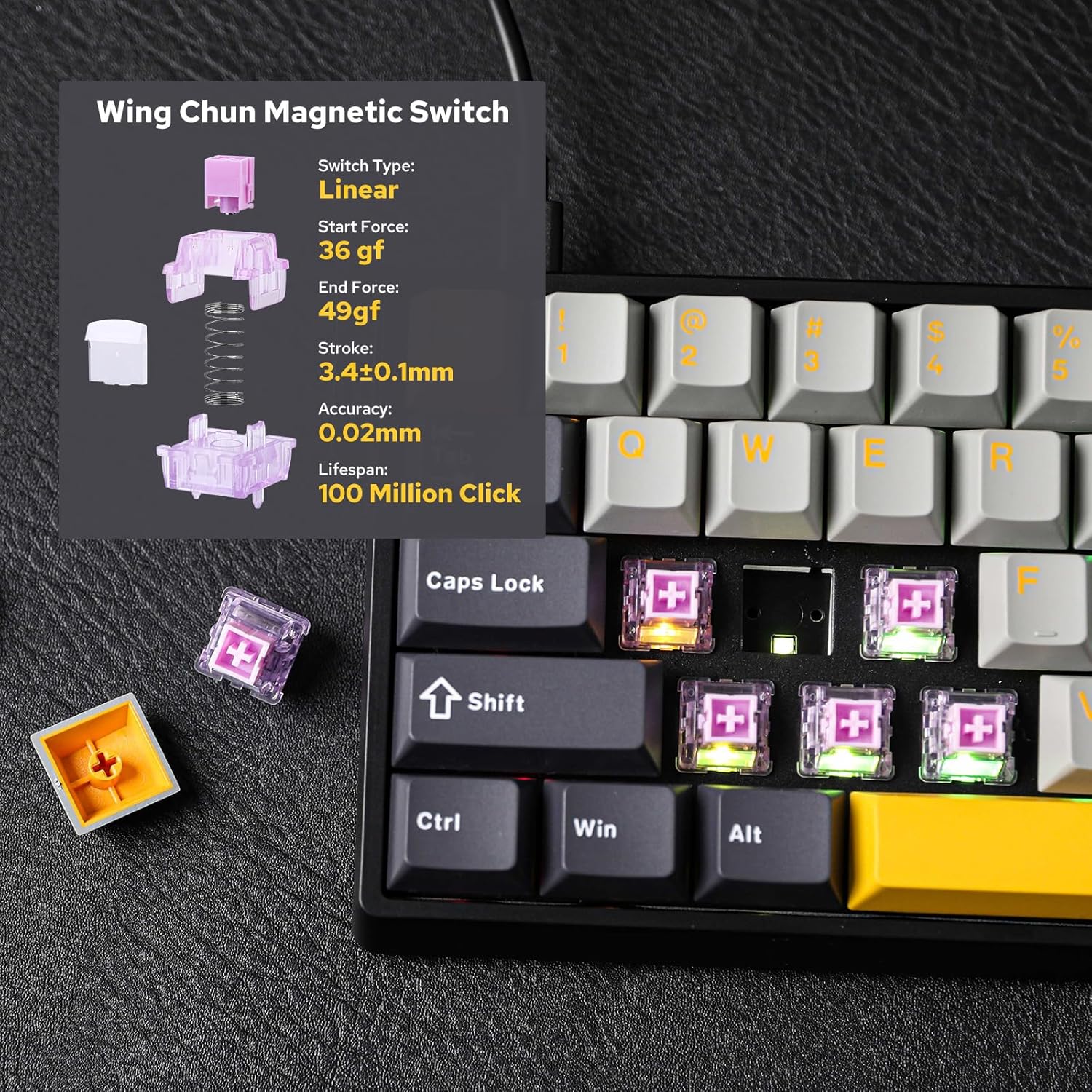 AULA WIN60 HE %60 Max Pro Many - Hall Effect Magnetic Switch Keyboard incelemesi ve fiyatı