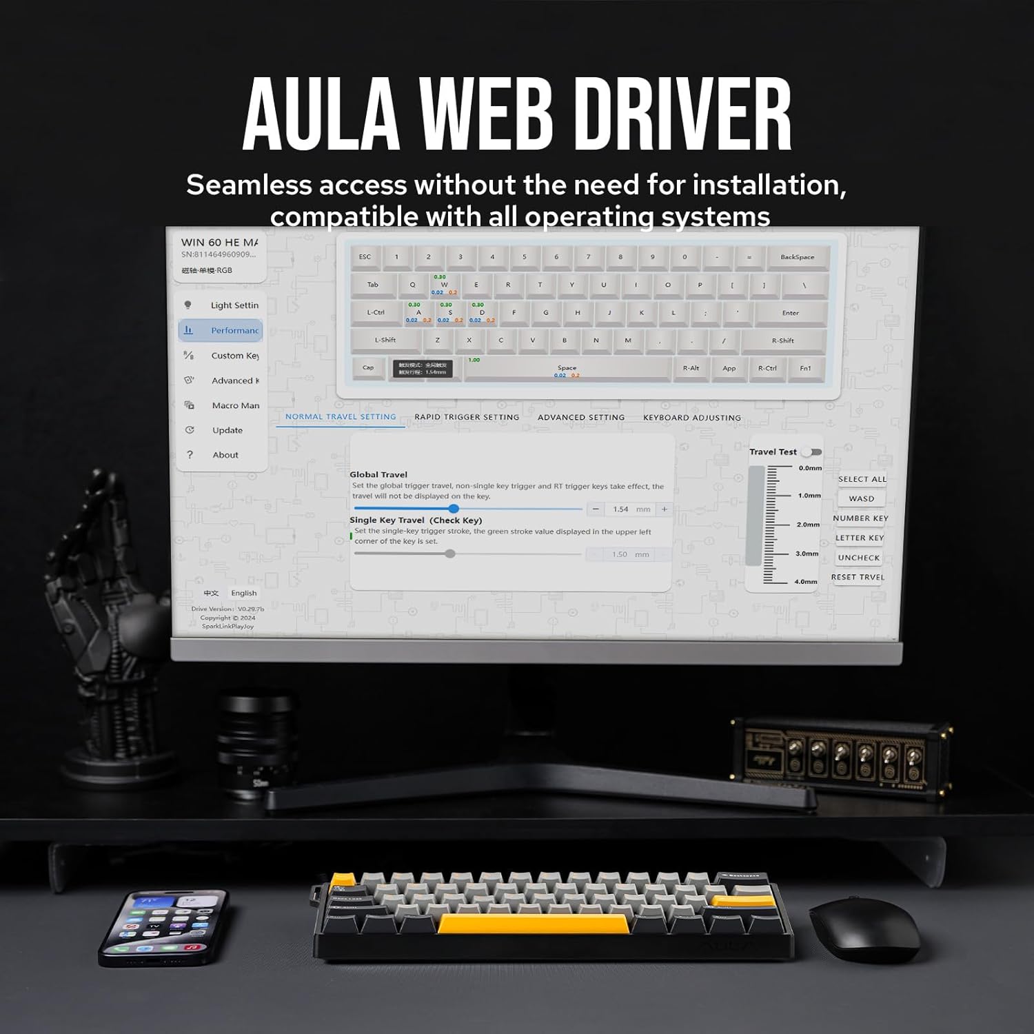 AULA WIN60 HE %60 Max Pro Many - Hall Effect Magnetic Switch Keyboard incelemesi ve fiyatı