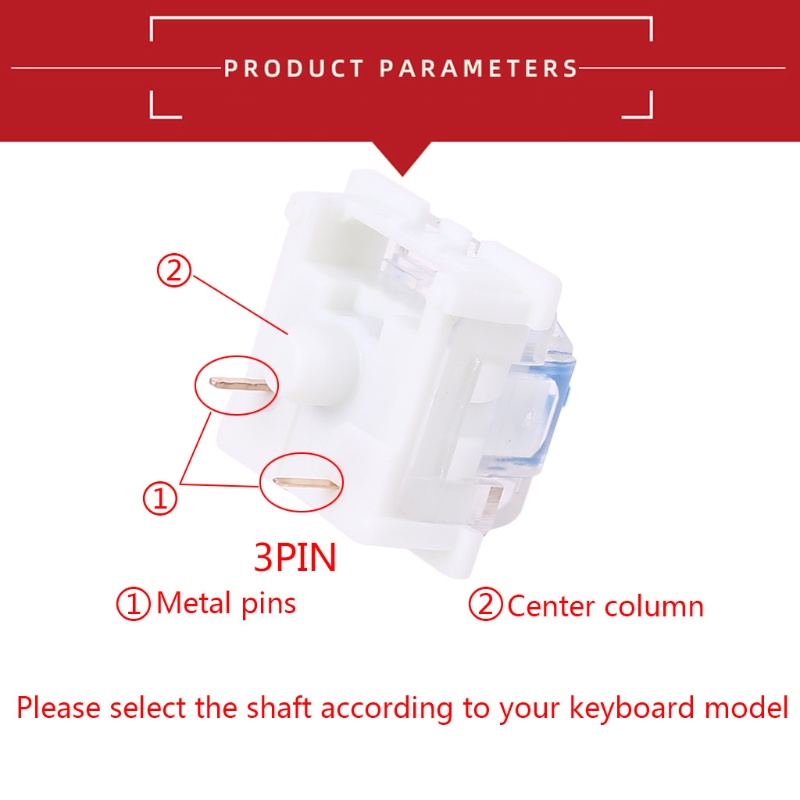 Outemu 3Pin Anahtarları siyah  - Cherry Mx Switch Blue Brown Red incelemesi ve fiyatı