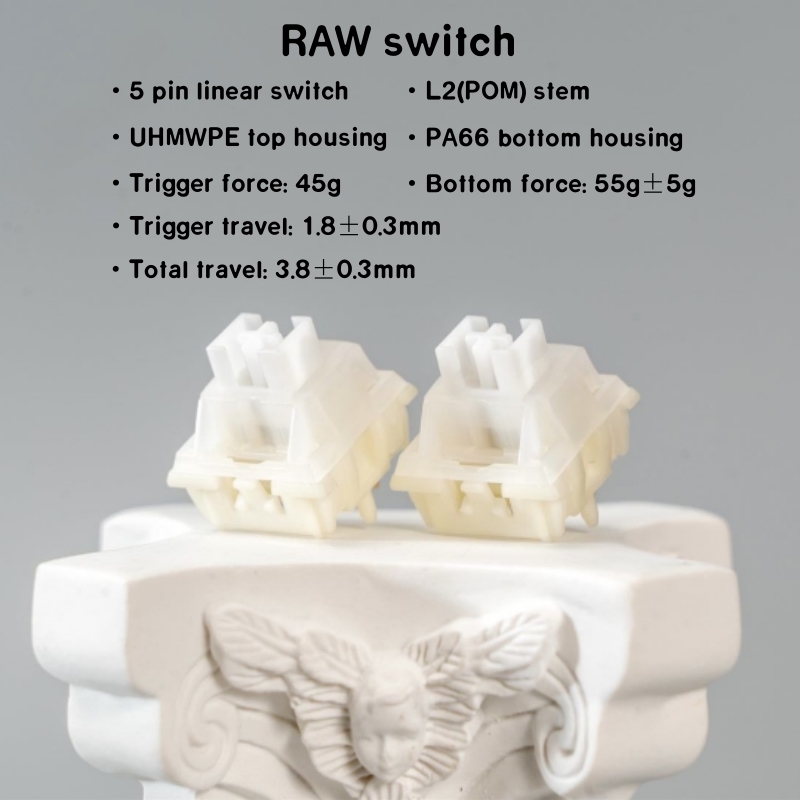 KeyGeek Anahtarı HAM 45g Doğru - Keyboard Switch Lubed Linear 45G incelemesi ve fiyatı