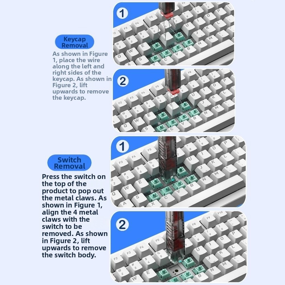 2'si 1 Arada Tuş Başlığı Çıkar - Switch Puller Keycap Puller Kit incelemesi ve fiyatı