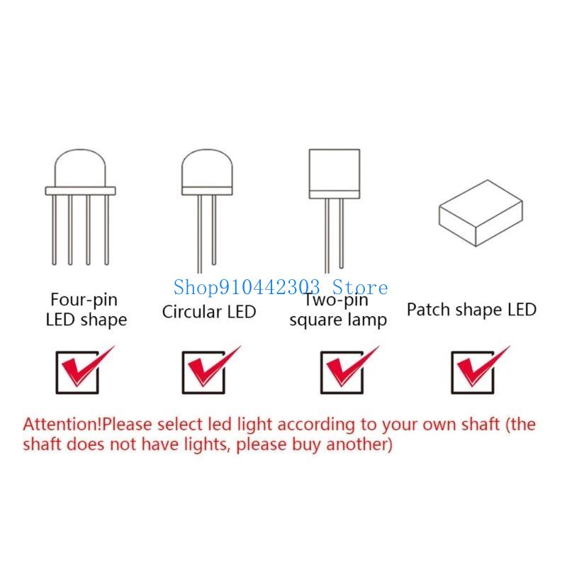 652F RGB Oyun Anahtarı Clicky  - Mechanical Keyboard Switch Set 110Pcs incelemesi ve fiyatı