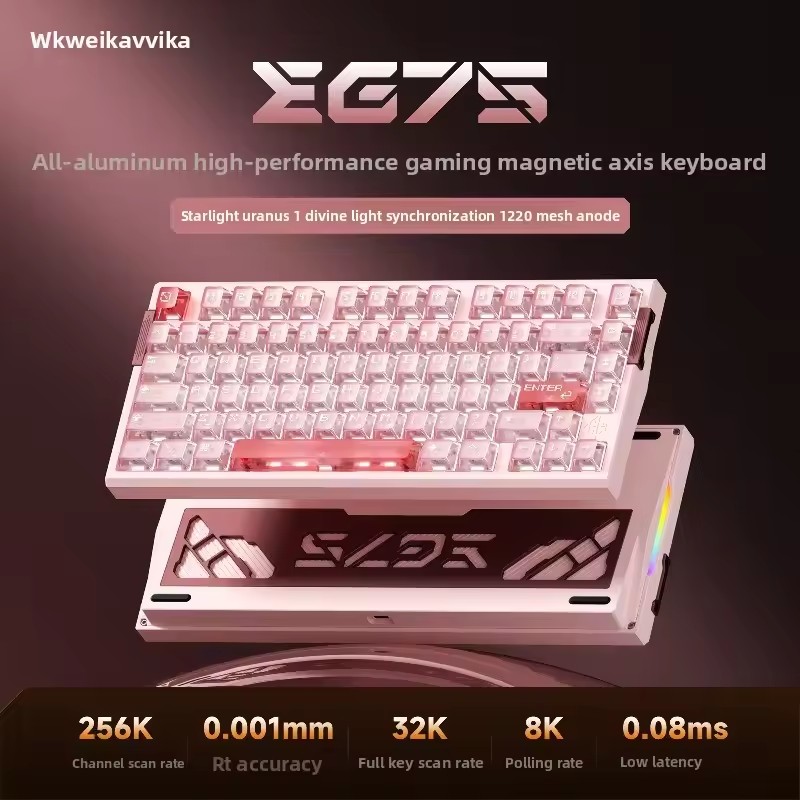 WEIKAV EG75 Snow Blade Manyeti - Hall Effect Magnetic Switch Keyboard incelemesi ve fiyatı